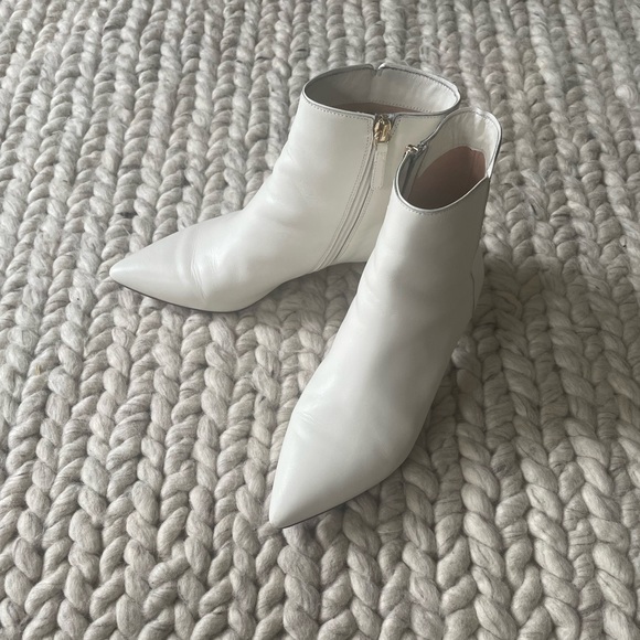 J. Crew Shoes - J. Crew Fiona White Leather Boots